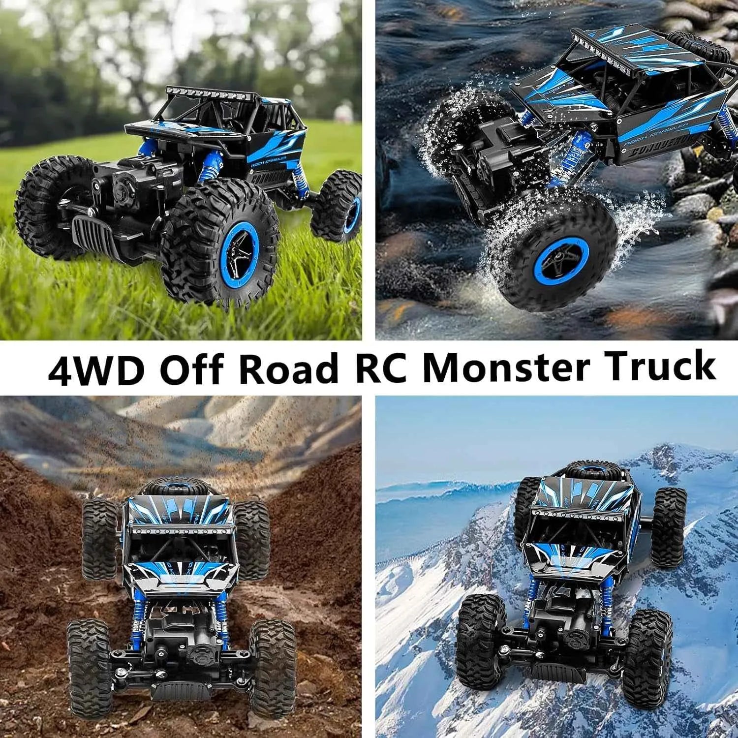 4WD Off Road RC crawler in various terrain