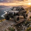 1/12 Scale 4WD RC Rock Crawler | Brushless Metal Body Off-Road RC Truck | Portal Axles | Waterproof | 2 Batteries