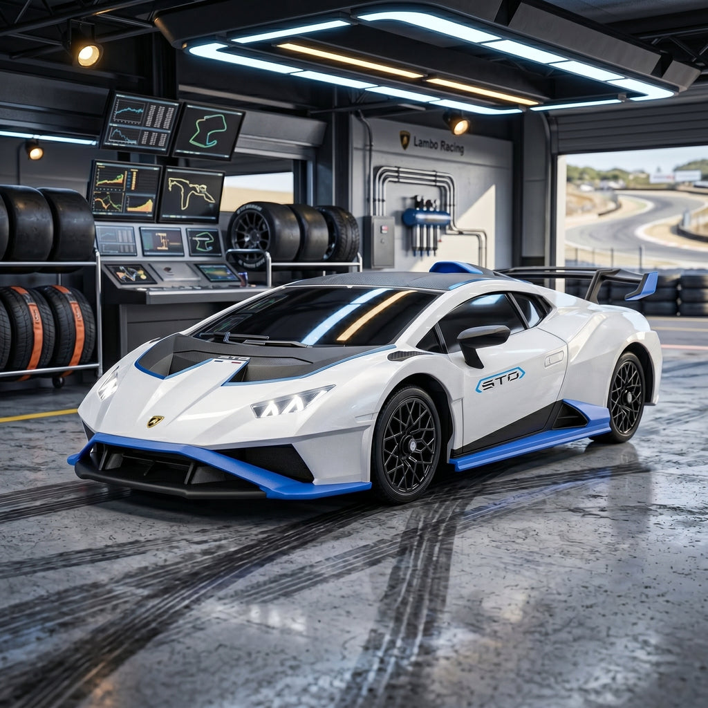 Toyllo Lamborghini Huracán STO RC Drift Car, 1/18 Remote Control Sports Car with 2 Batteries & 2.4GHz