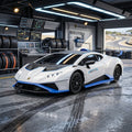 Toyllo Lamborghini Huracán STO RC Drift Car, 1/18 Remote Control Sports Car with 2 Batteries & 2.4GHz