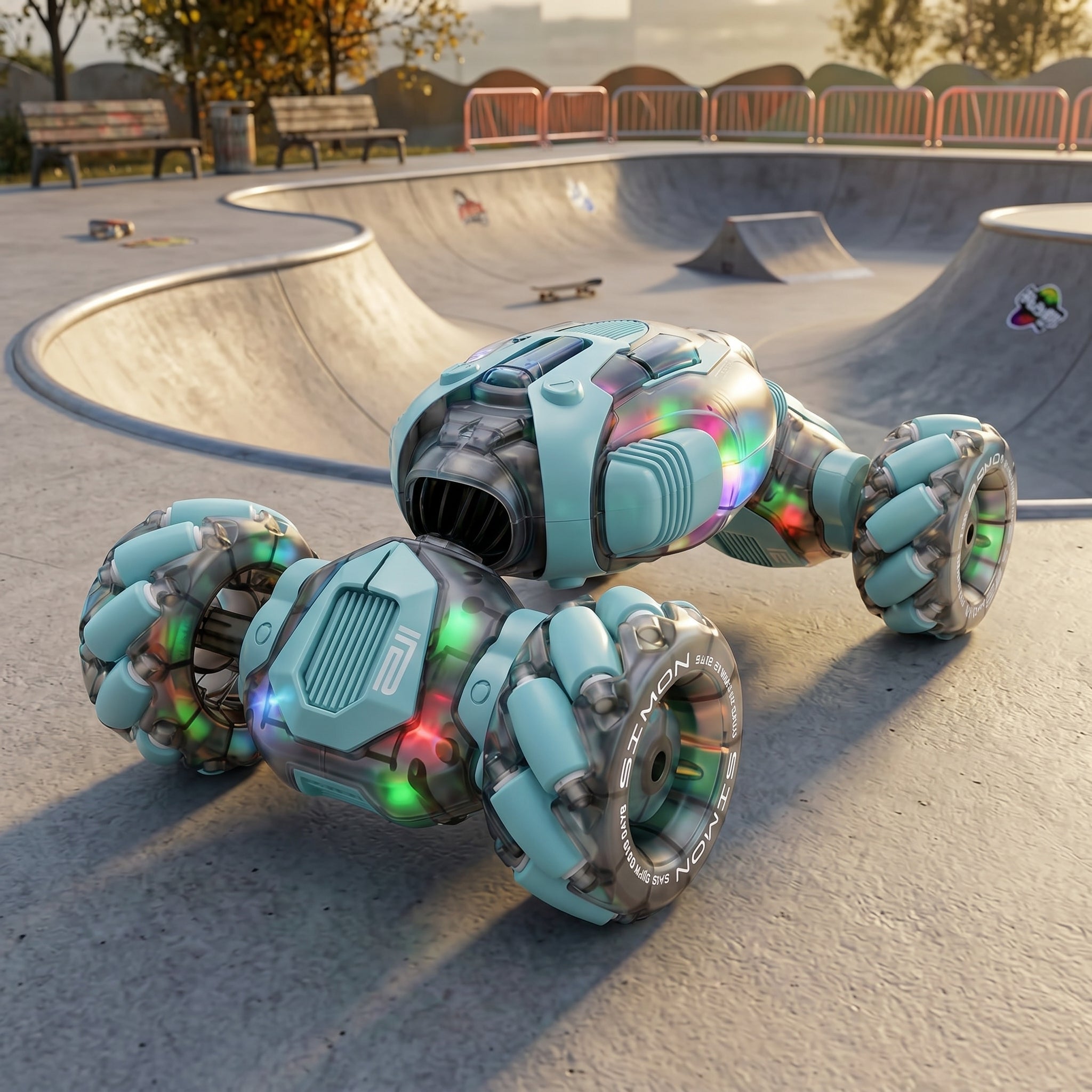 Toyllo Gesture Sensing RC Stunt Car, 4WD 360° Rotating Hand Controlled Remote Control Car for Kids