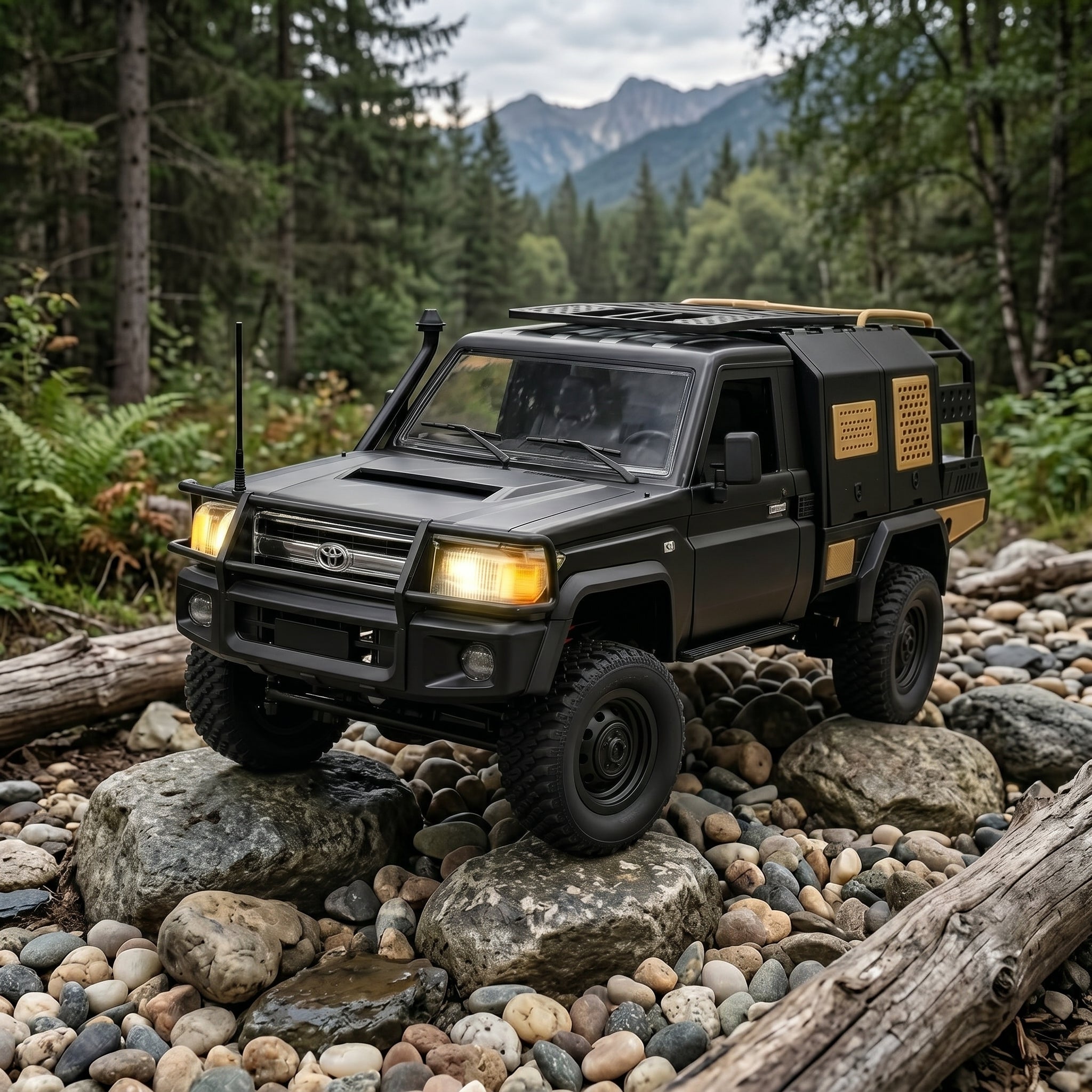 Toyllo MN-82S Toyota LC79 1/12 RC Rock Crawler, 4WD RTR with 2.4GHz Remote & Upgraded Chassis