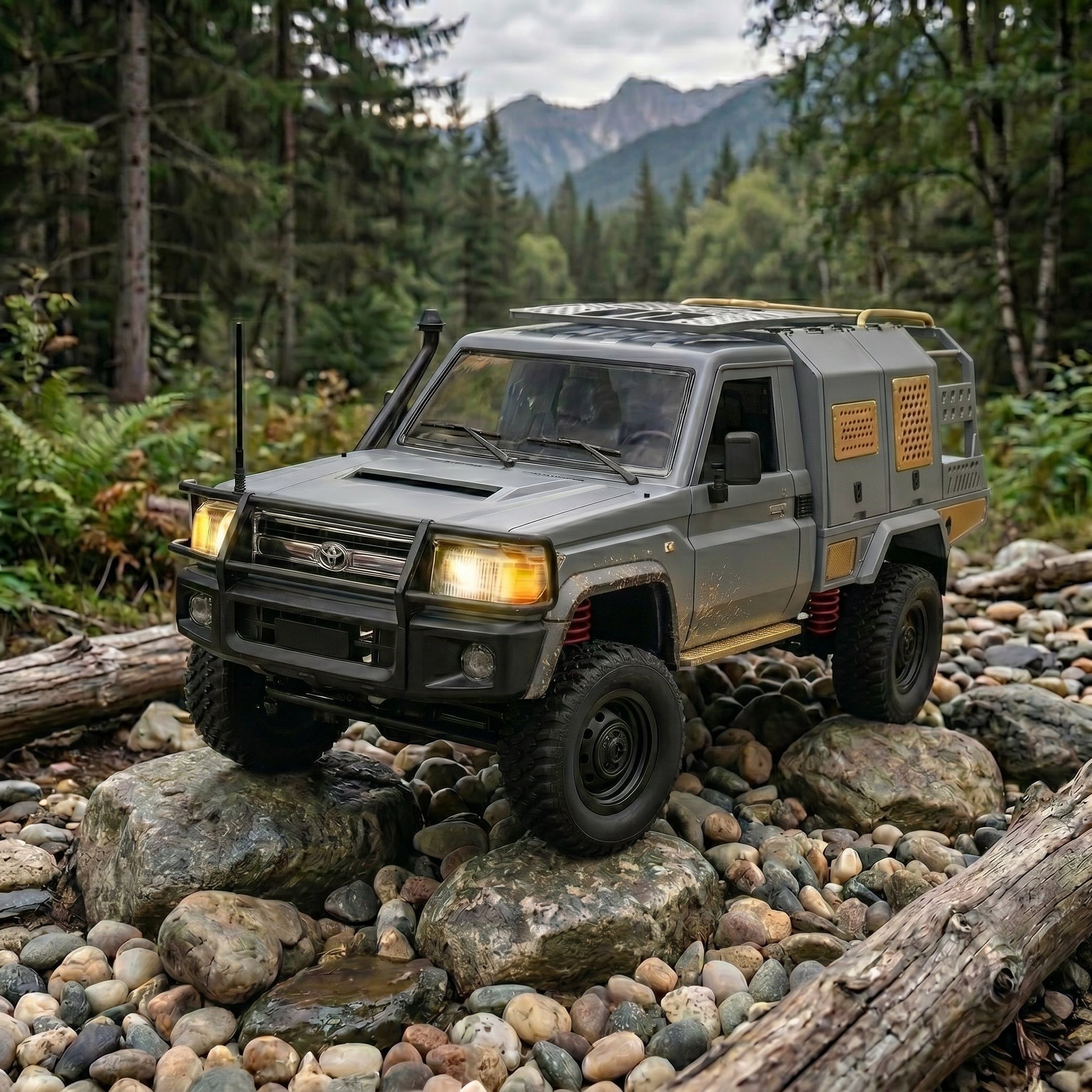 Toyllo MN-82S Toyota LC79 1/12 RC Rock Crawler, 4WD RTR with 2.4GHz Remote & Upgraded Chassis