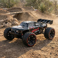 RC Monster Truck 1/16 4WD 40KMH Metal Chassis | Waterproof RC Car for Adults - LED & 2 Batteries