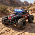 RC Monster Truck 1/12 33KMH 4WD | Remote Control Car with LED Lights - 2 Batteries 70 Min Play