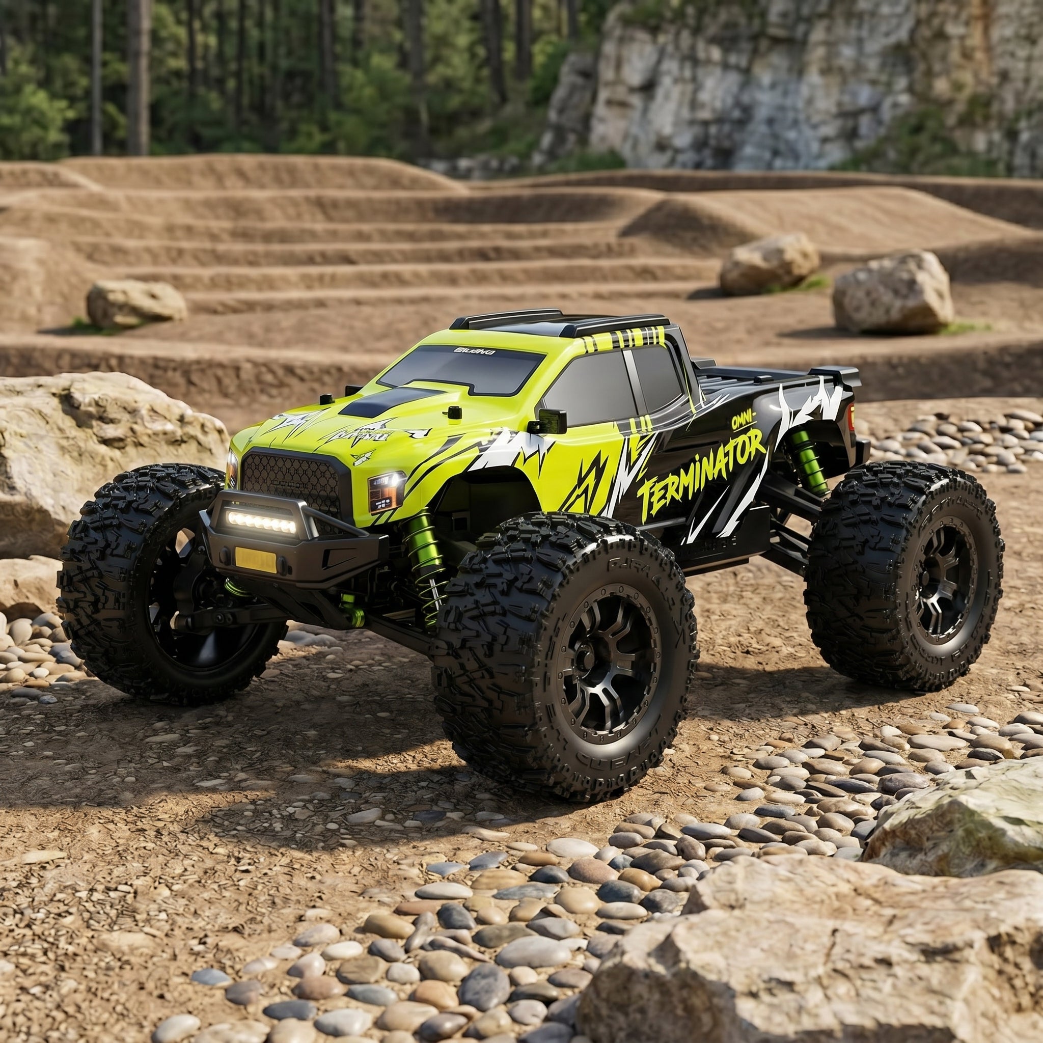 RC Monster Truck 1/10 Brushless 50MPH 4WD RTR | Fast RC Car for Adults - Waterproof & 3S Ready