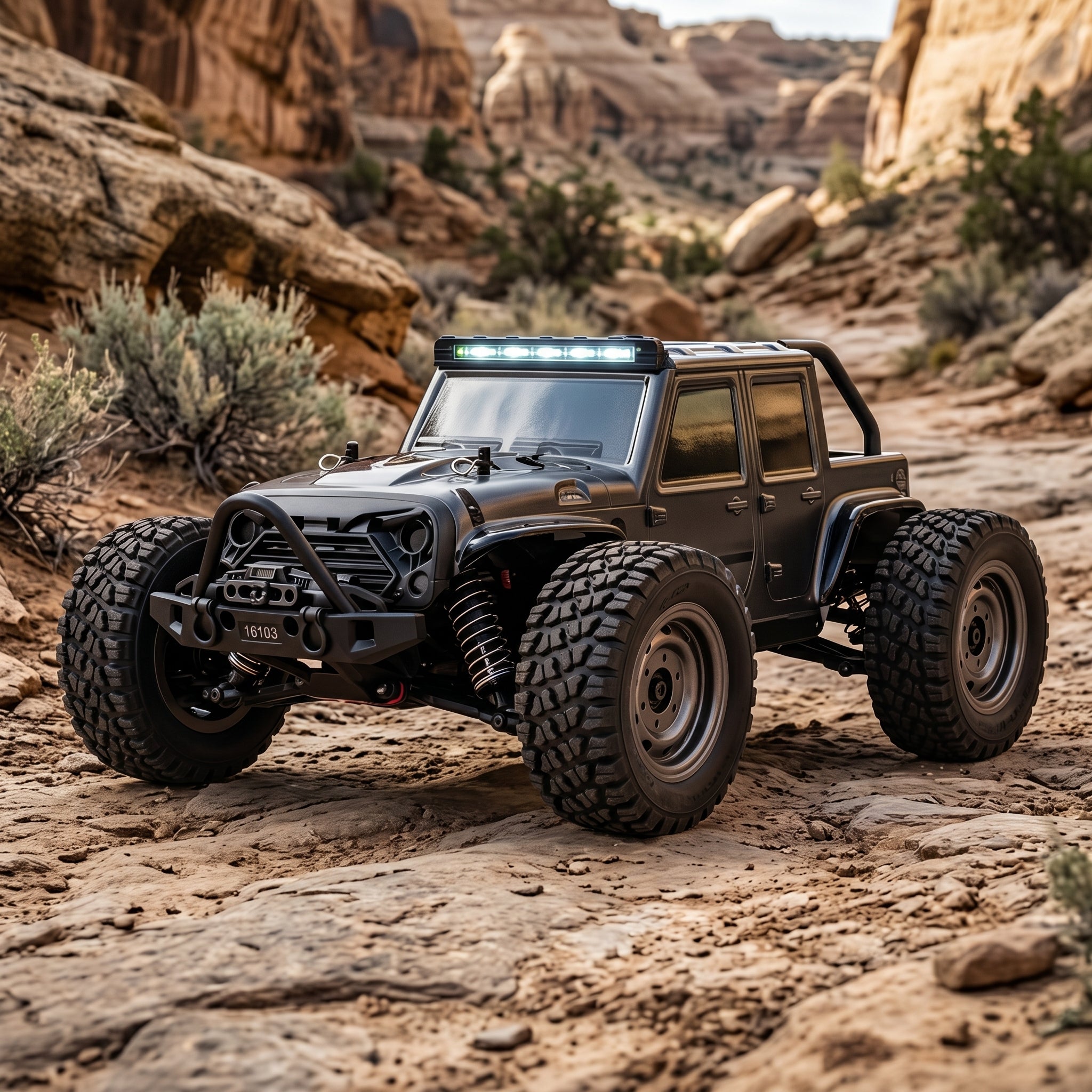 ZWN 1:16 Scale 4WD RC Monster Truck | 70KM/H Brushless High Speed RC Car | LED Lights | Drift RC Car for Kids & Adults