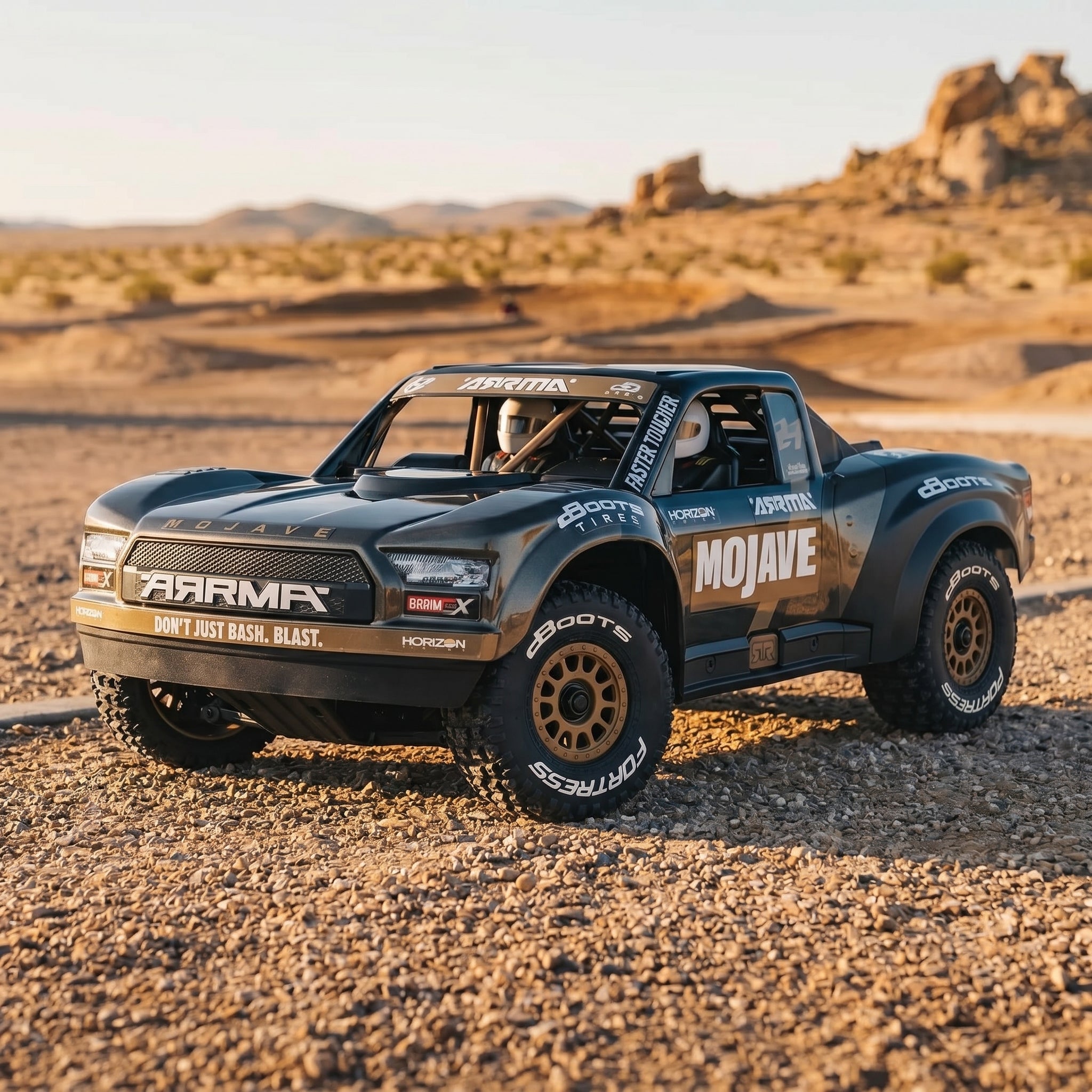 ARRMA Mojave GROM 4X4 Brushless RC Truck | Small Scale Desert RC Car 2S & 3S RTR | DSC Control | 50+ MPH