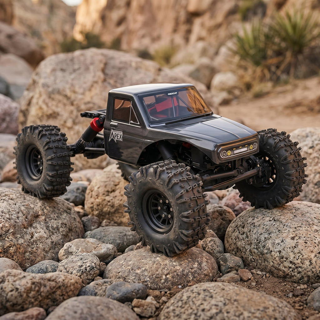 Toyllo Ascent-18 APEX 1/18 Brushless RC Rock Crawler, 4WD with Carbon Fiber Chassis & 2.4GHz Radio
