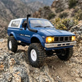 Toyllo WPL C24 RC Rock Crawler, 1/16 4WD RTR RC Truck with Proportional Steering, LED Lights & 2.4GHz Remote