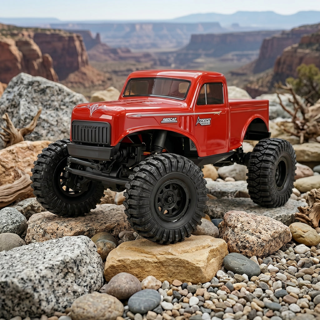 Toyllo Ascent-18 Brushless RC Rock Crawler, 1/18 4WD RTR RC Crawler with Portal Axles, High Steer Geometry & Waterproof Electronics