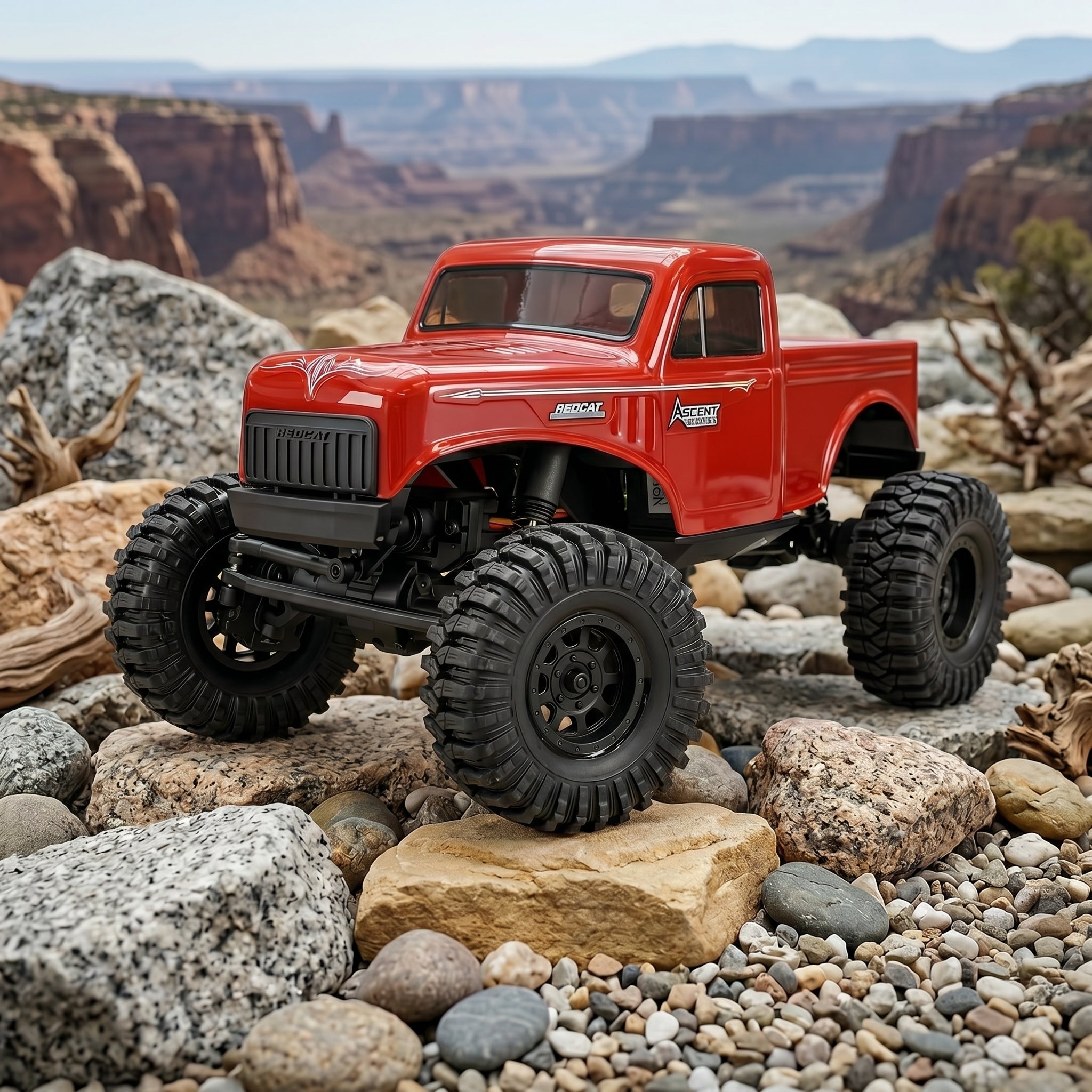 Toyllo Ascent-18 Brushless RC Rock Crawler, 1/18 4WD RTR RC Crawler with Portal Axles, High Steer Geometry & Waterproof Electronics