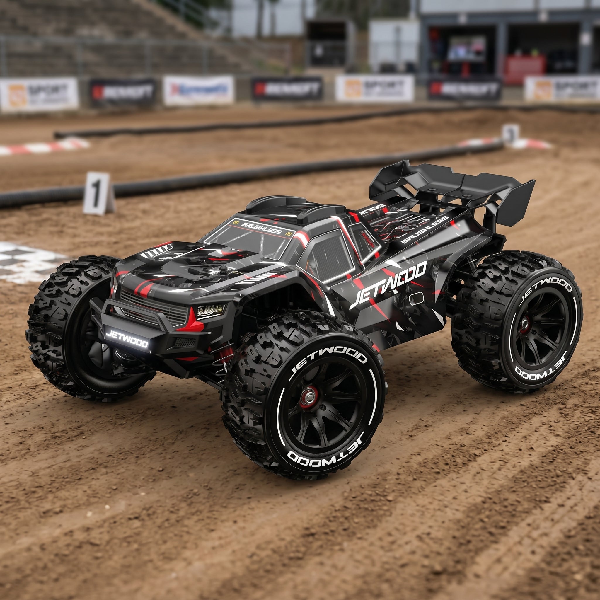 Toyllo 1/14 Brushless 4WD RC Truggy for Adults, 50+ MPH High-Speed Remote Control Car with 3S Batteries & Metal Gear Servo