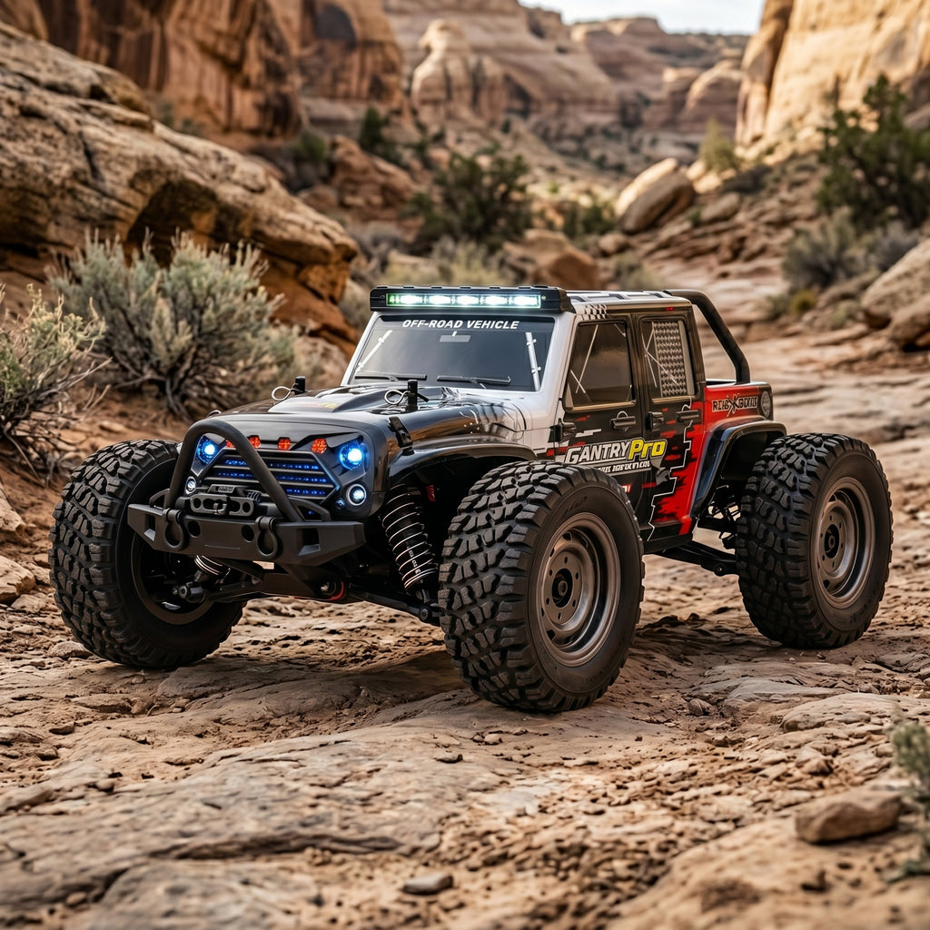 ZWN 1:16 Scale 4WD RC Monster Truck | 70KM/H Brushless High Speed RC Car | LED Lights | Drift RC Car for Kids & Adults
