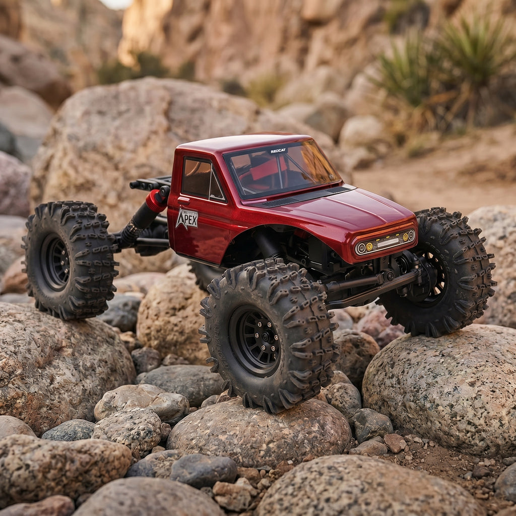 Toyllo Ascent-18 APEX 1/18 Brushless RC Rock Crawler, 4WD with Carbon Fiber Chassis & 2.4GHz Radio