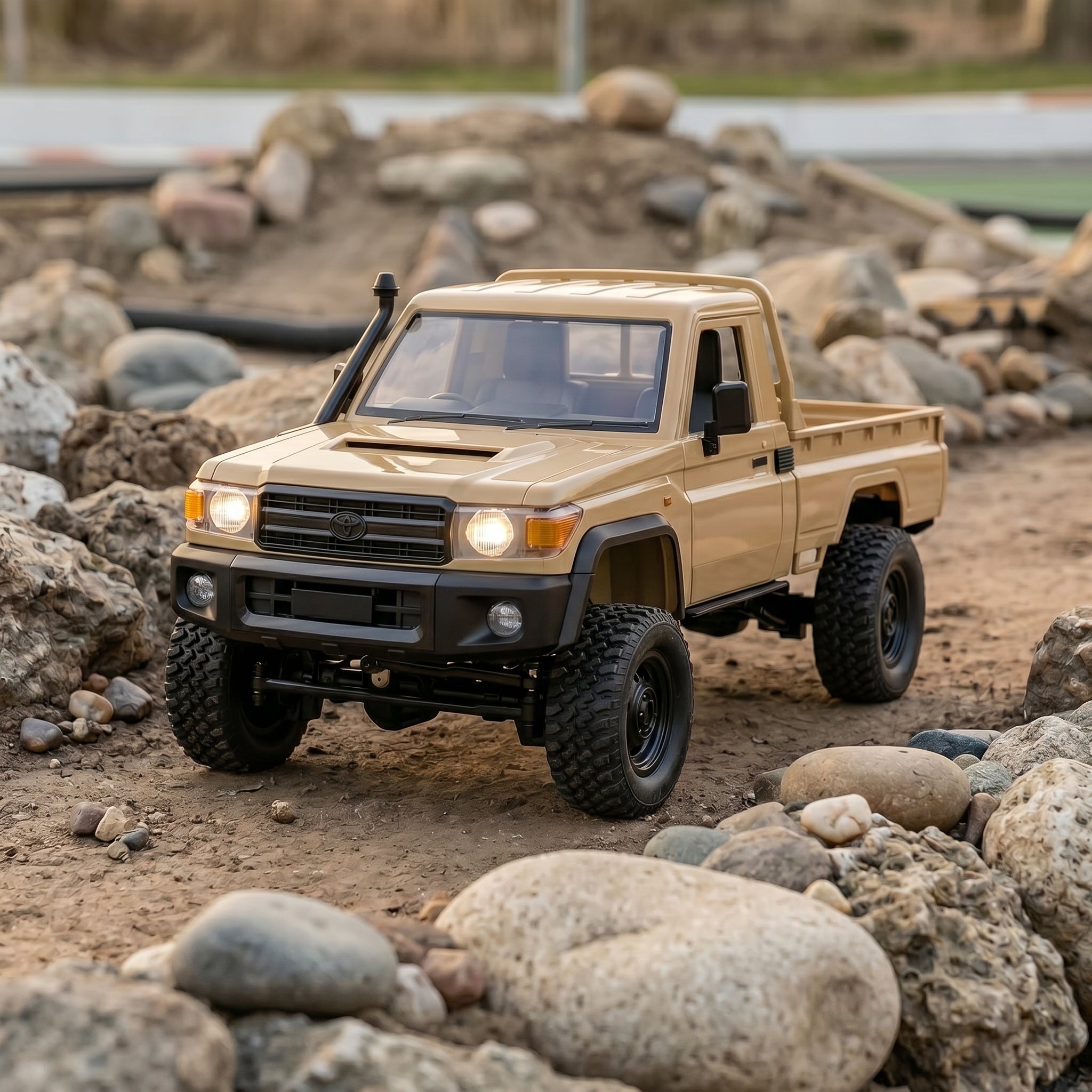1/12 RC Pickup Truck 4WD — Off-Road Rock Crawler Remote Control Car with LED