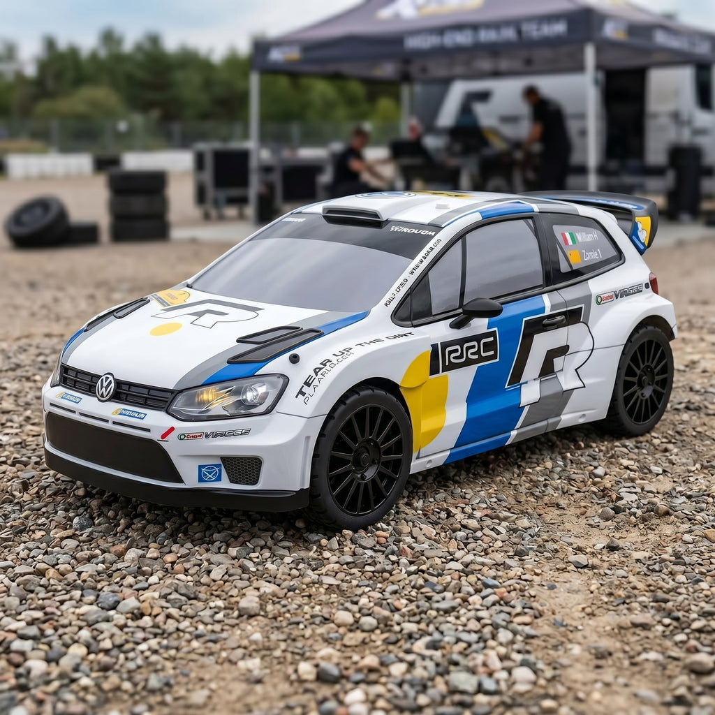 Fast RC Car for Adults 1/12 Brushless 50MPH | 4WD Rally RC Car Aluminum Chassis & Full LED