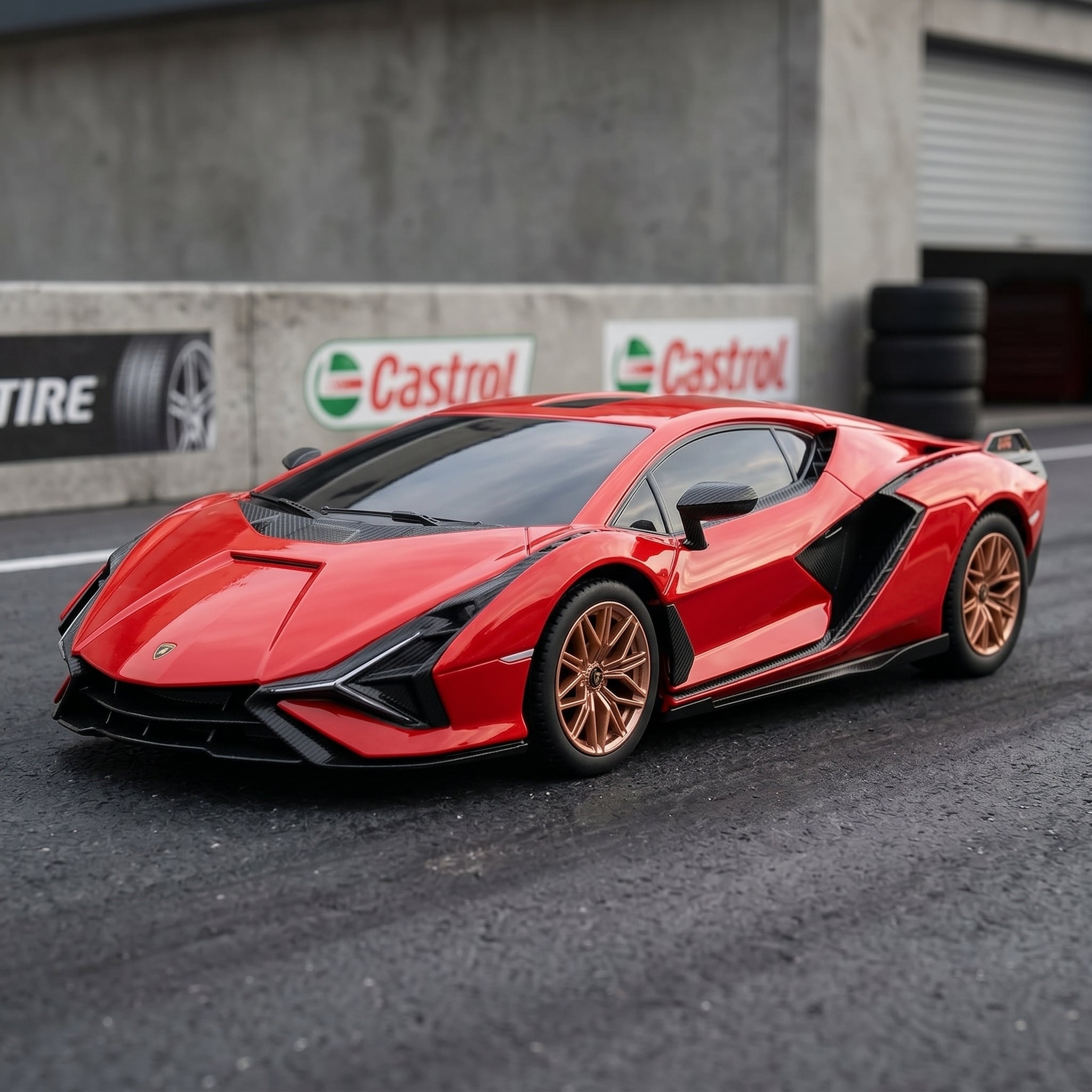 Toyllo Lamborghini Sián FKP 37 RC Car, 1/24 Remote Control Sports Car with 2.4GHz Remote
