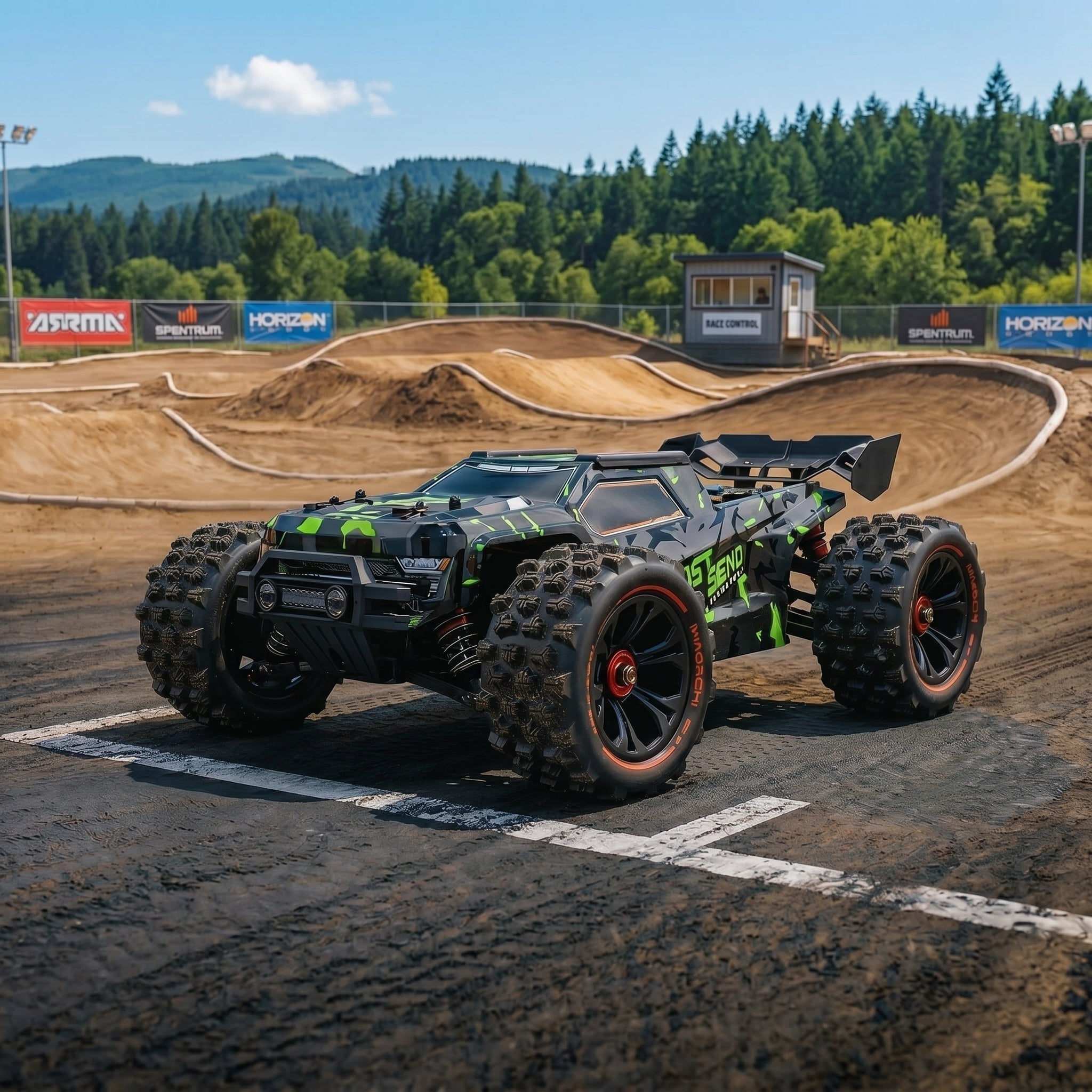Toyllo 1/14 Brushless 4WD RC Truggy for Adults, 50+ MPH Fast Remote Control Car with 3S Battery, Waterproof Off-Road Truck