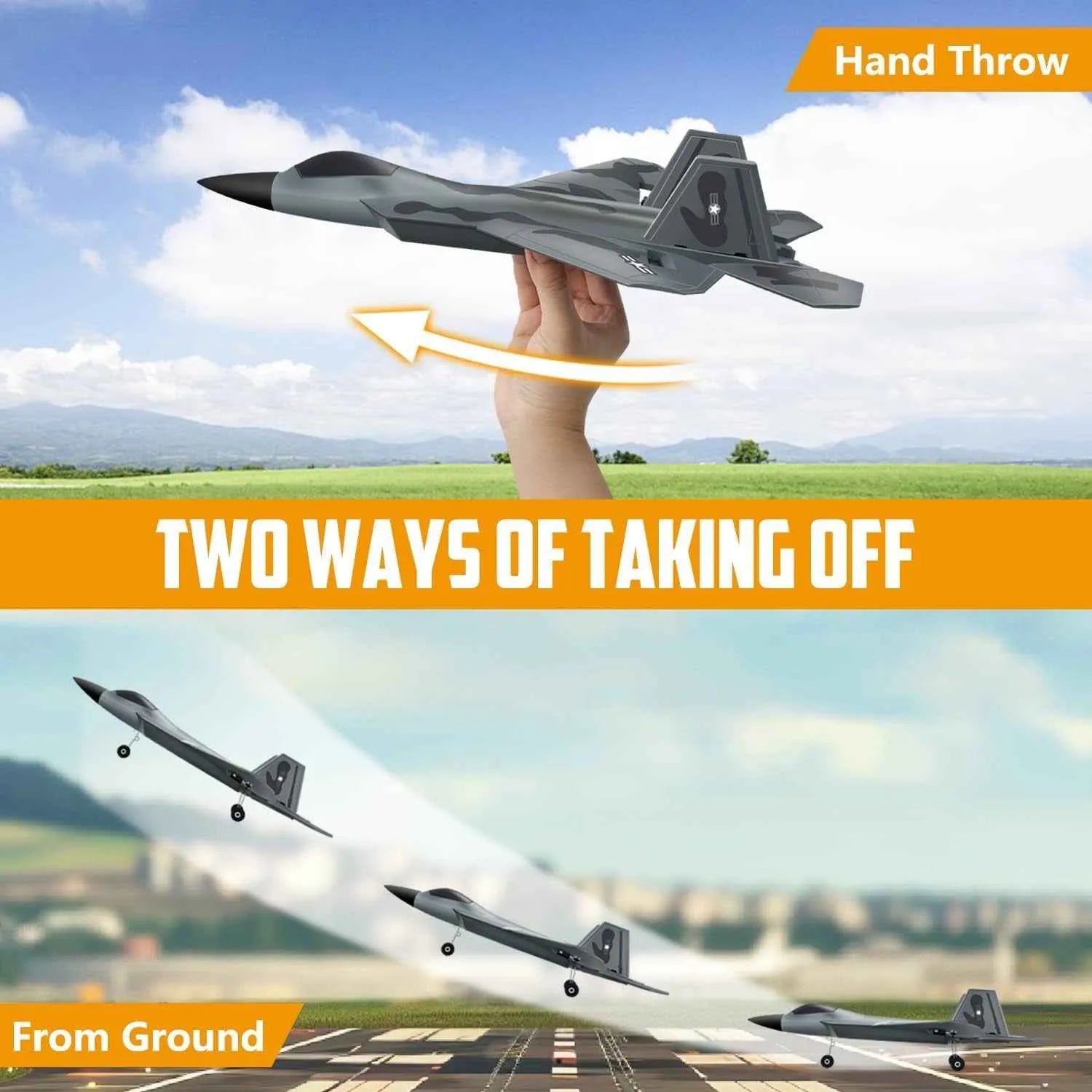 RC plane two ways of flying this plane 